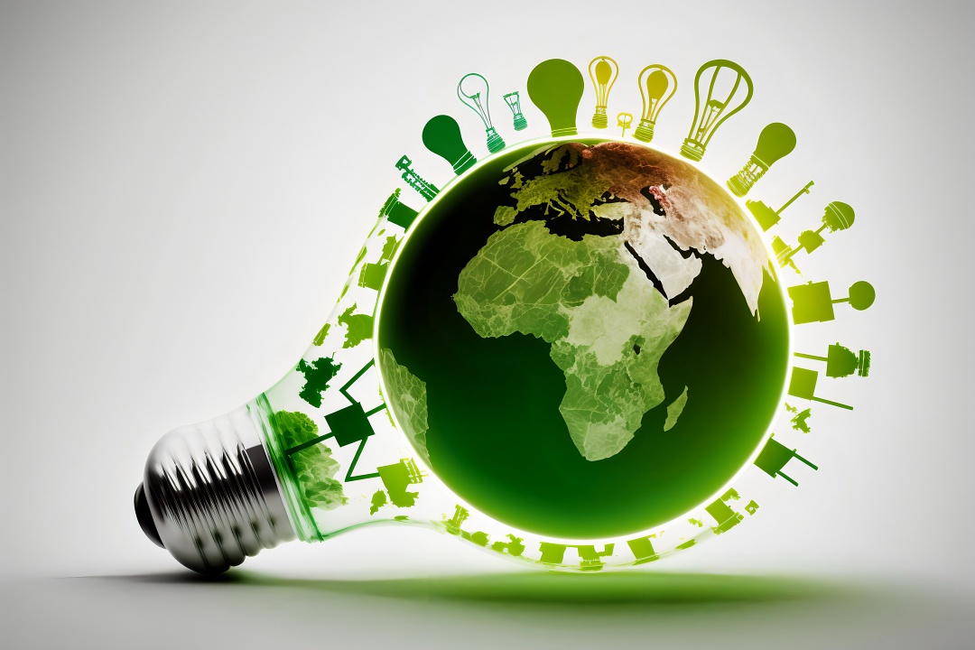 Green Energy Concept with Africa